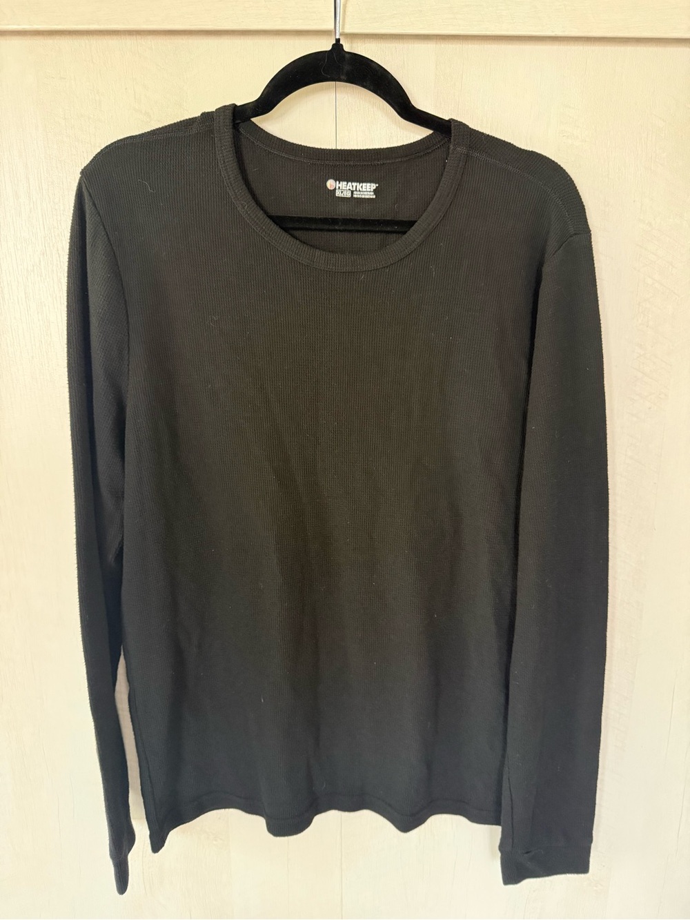 Men’s Heatkeep Thermal Long Sleeve Black XL Shirt